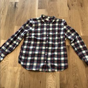 J CREW Plaid Flannel Button Up